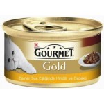 Gourmet Gold Parça Etli ve İnce Dilimlenmiş Hindili ve Ördekli (85 gr)
