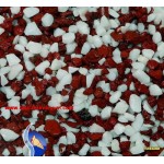 Kırmızı-Beyaz Renkli Akvaryum Kumu (25 Kg - DAK24)