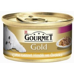Gourmet Gold Parça Etli Hindili ve Ördekli (85 gr)